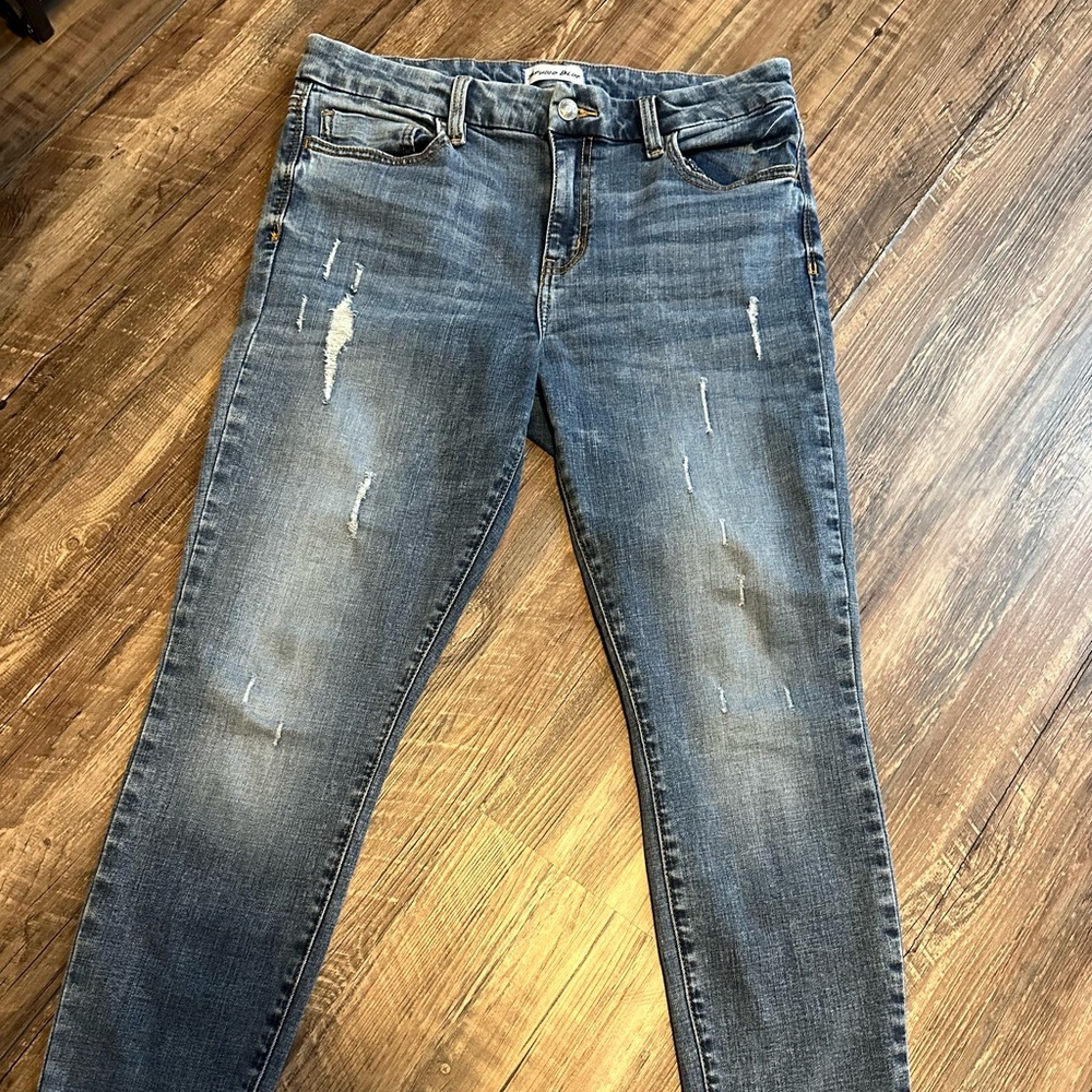 Distressed jeans!